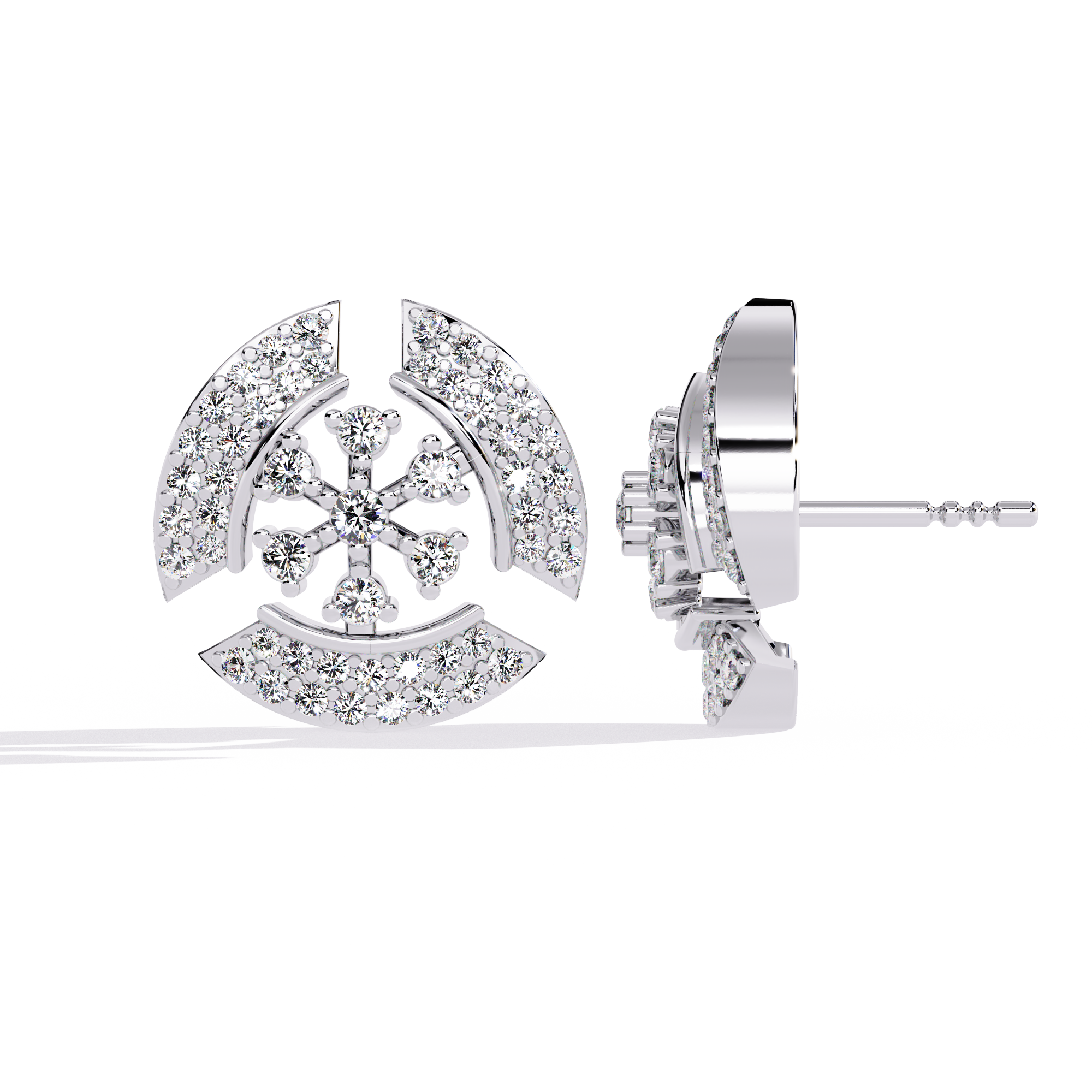 Solitairekart 0.49ct Natural Diamond Earrings